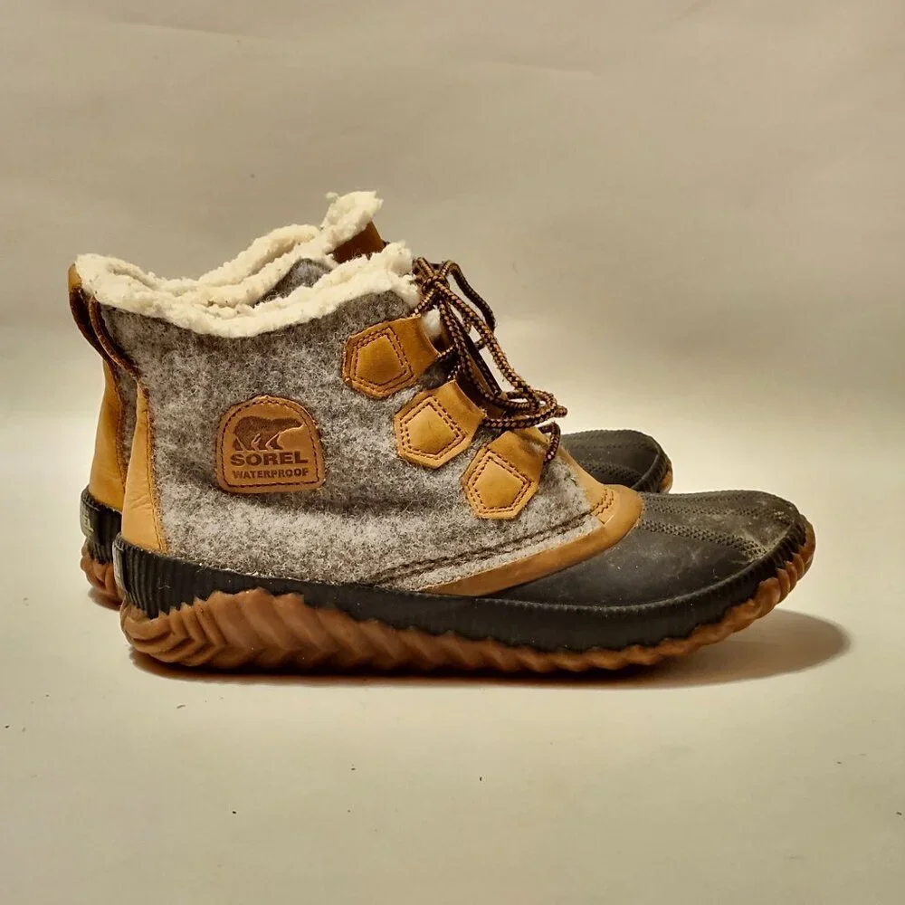 Sorel Out N About Plus Rain Boots in Quarry Women's Size 7 sorel 1834081052 - Picture 7 of 11